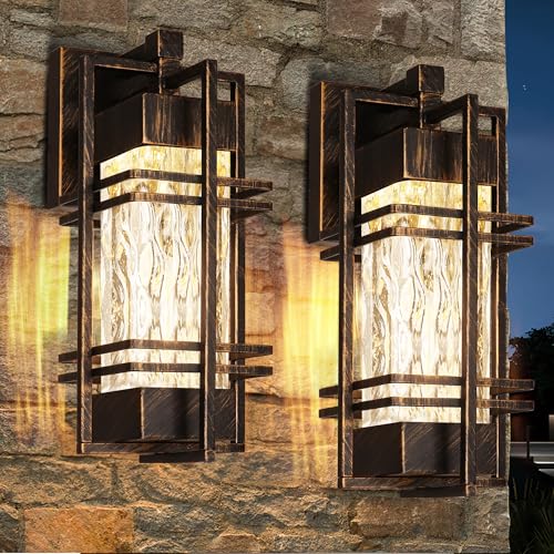15" Outdoor Porch Light Fixtures Wall Mount (2 Count)