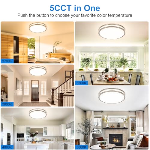 DLLT 2Pack Flush Mount LED Ceiling Light