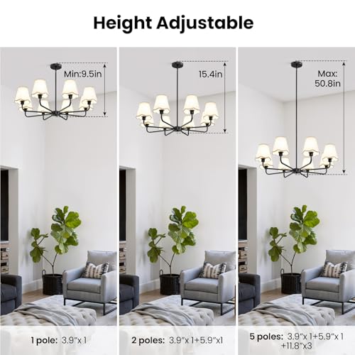 Black Chandelier for Dining Room