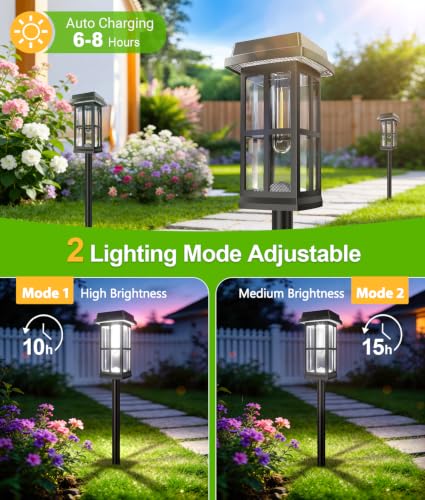 12 Pack Solar Pathway Lights Outdoor (12 Count)