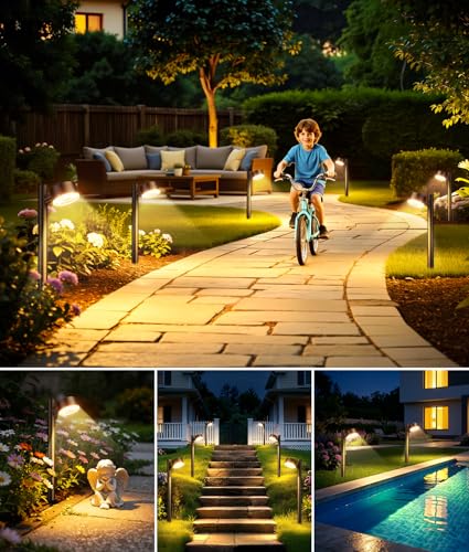 8 Pack Solar Pathway Lights Outdoor (8 Count)