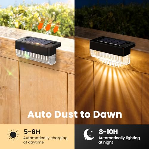 Solar Deck Lights Outdoor (12 Count)