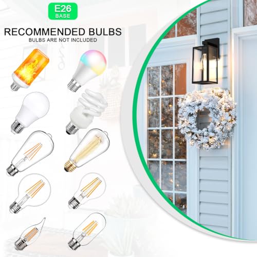 Outdoor Wall Light Fixtures (2 Count)