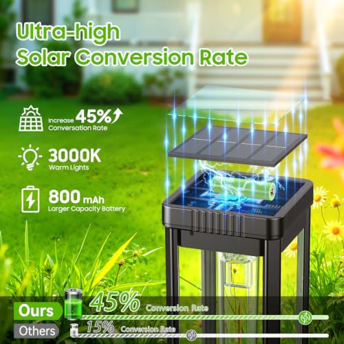 Taller Solar Pathway Lights Outdoor (6 Count)