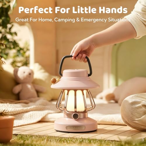Kids Lantern with 3 Color Light & USB