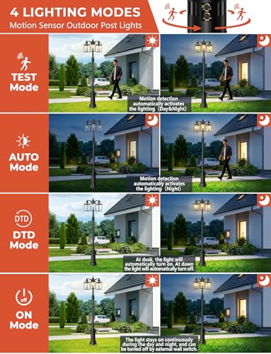 Outdoor Lamp Post Motion Sensor