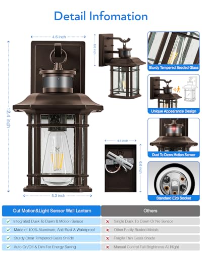 Motion Lights for Outside (2 Count)