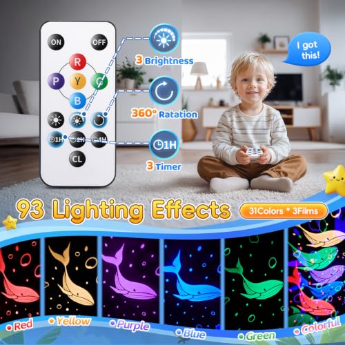 Ocean Baby Night Light Projector Sensory Toys for 1