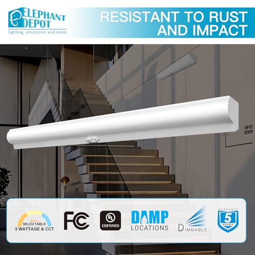 4FT LED Stairwell Light Fixture with Motion Sensor