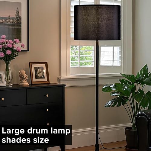 Large Black Lamp Shade Drum