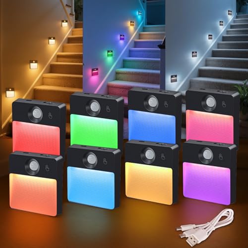 8 Pack Motion Sensor Stair Light for Indoor (8 Count)