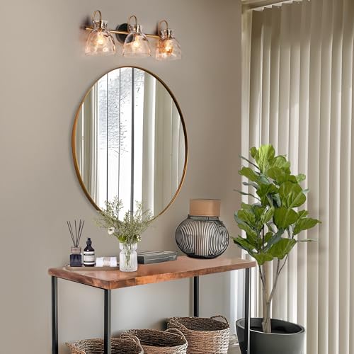 Black Gold Bathroom Light Fixtures