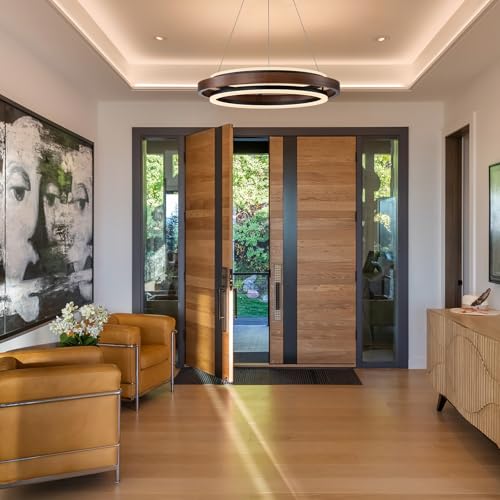 Modern Wooden LED Chandelier