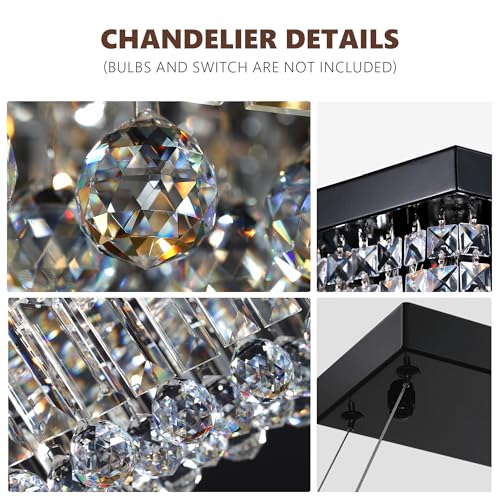 59 inch Modern Crystal Chandelier