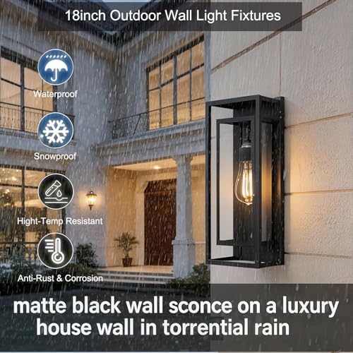 18inch Outdoor Wall Light Fixtures (2 Count)