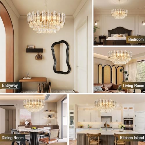 Gold Crystal Chandelier