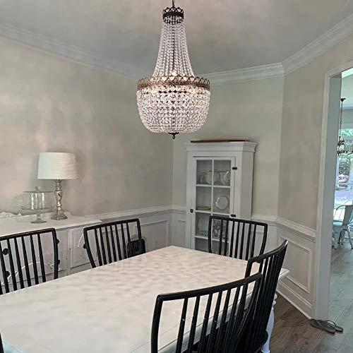 Crystal Chandelier 9 Lights French Empire Dining Room Chandeliers