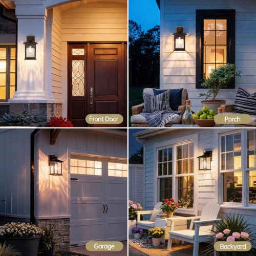 Oil Rubbed Bronze Outdoor Wall Light (2 Count)