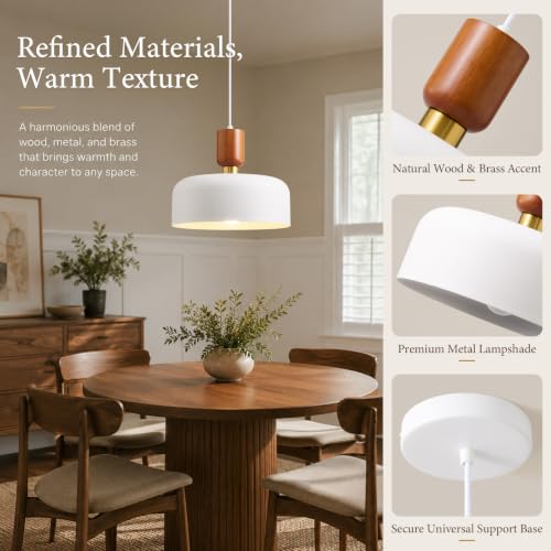 Nordic Sculptural White Pendant Light