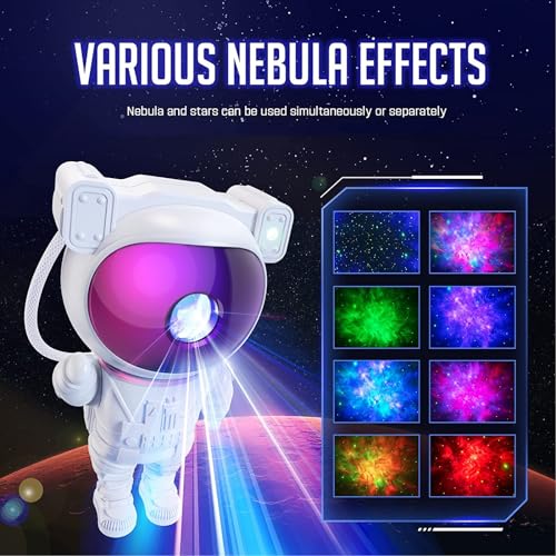Colorful Astronaut Galaxy Projector