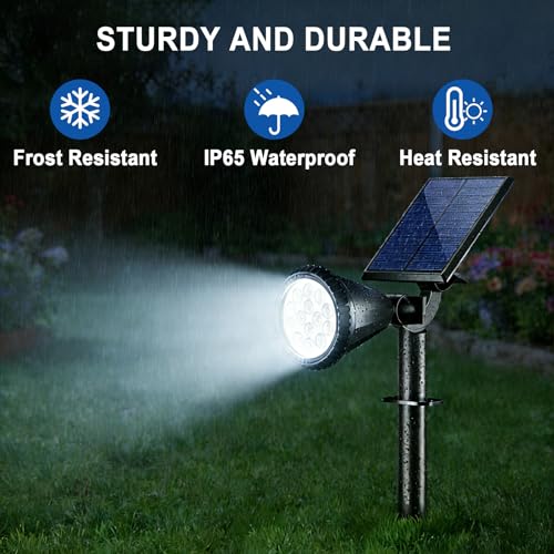Solar Lights Outdoor Waterproof Flag Spotlights 6 Pack (6 Count)
