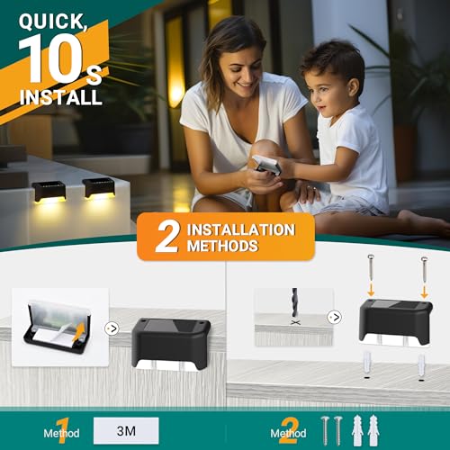Solar Deck Lights Outdoor 20 Pack (20 Count)