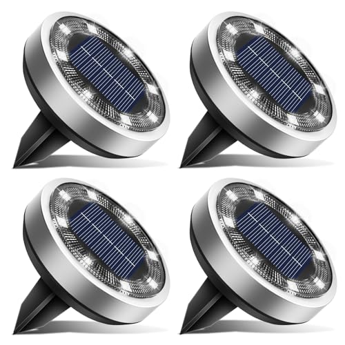 4 Pack Solar Lights Outdoor Waterproof (4 Count)
