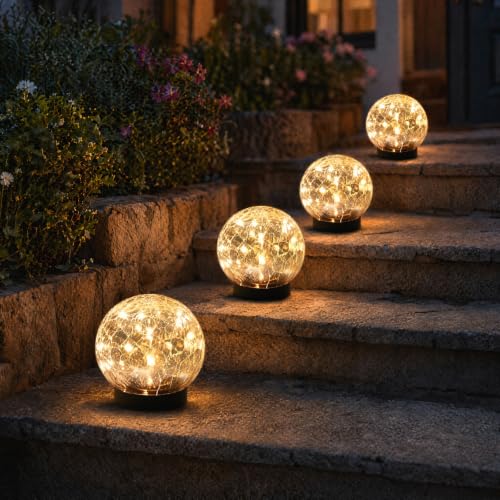 Solar Garden Lights Outdoor Waterproof (4 Count)