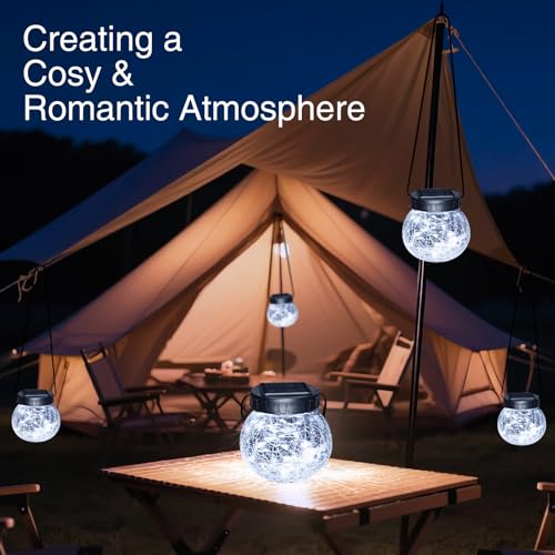 Solar Lanterns Outdoor Waterproof 6 Pack (6 Count)
