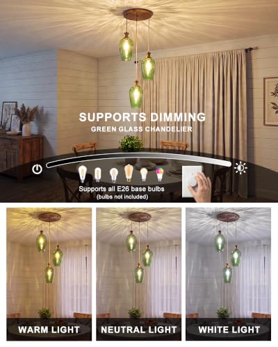 3 Light Cluster Pendant Lighting
