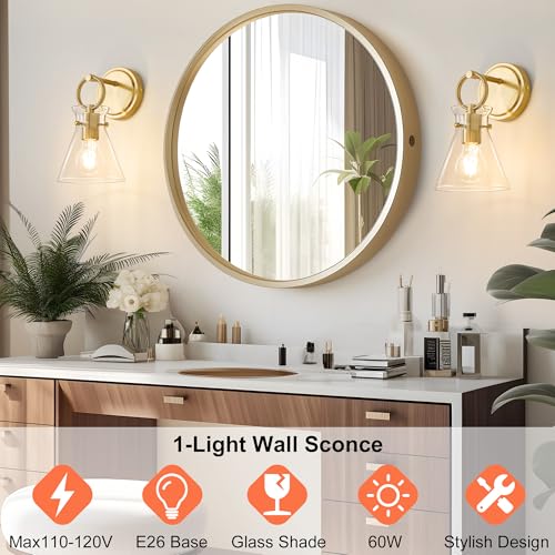 Gold Wall Sconce 1