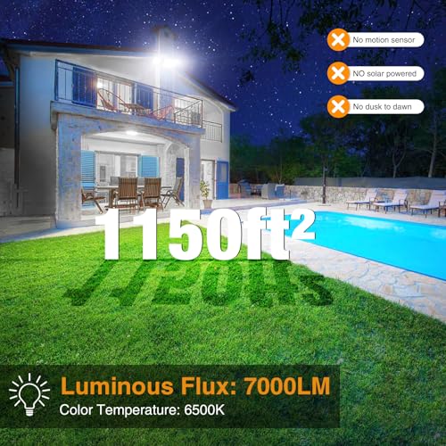 3 Packs 75W Flood Lights Outdoor (3 Count)
