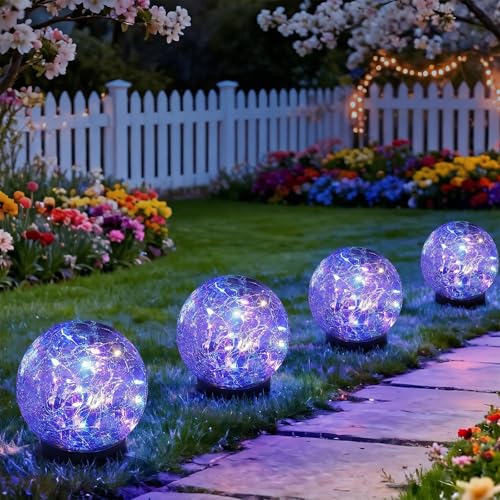 Solar Garden Lights Outdoor Waterproof (4 Count)