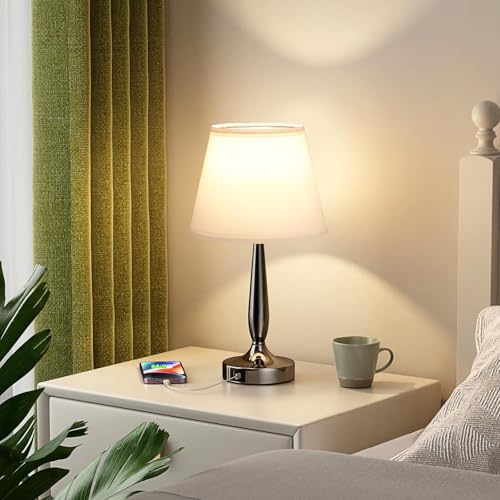 Touch Bedside Lamps for Bedroom Set (2 Count)