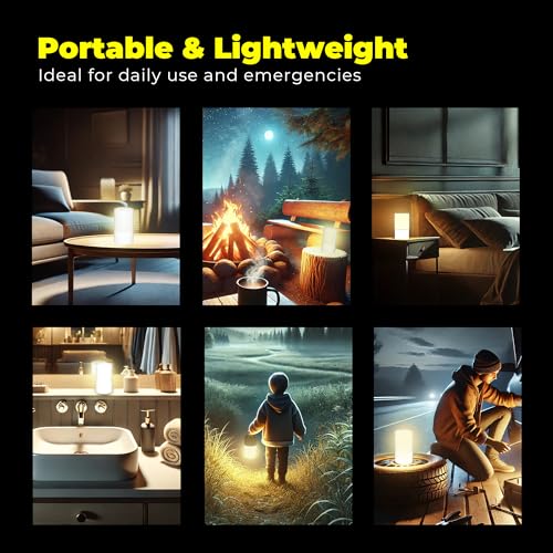 LFI Lights Emergency Table Lamp for Power Outages