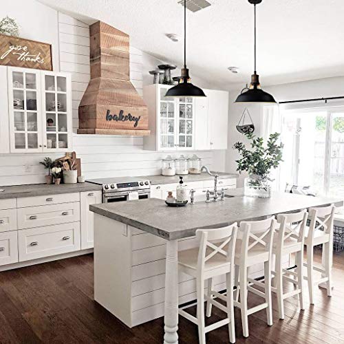 Industrial Pendant Light Black Hanging Barn Pendant Lighting 3 (3 Count)