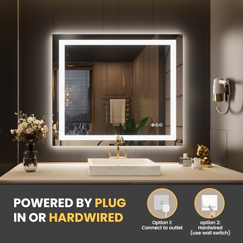 42"X36" LED Bathroom Mirror with Lights