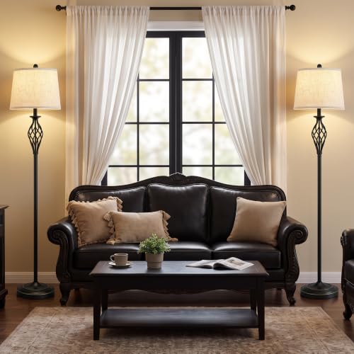 Floor Lamps for Living Room (Black)