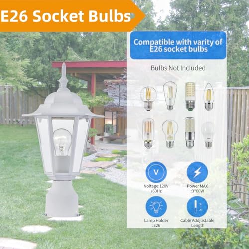 2 Packs Outdoor Post Light (2 Count)