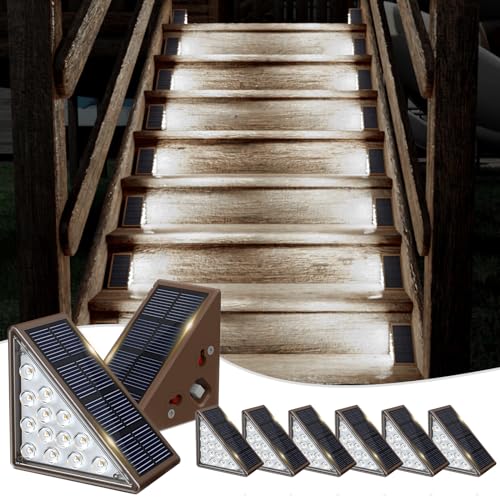 Solar Step Lights for Outside (8 Count)