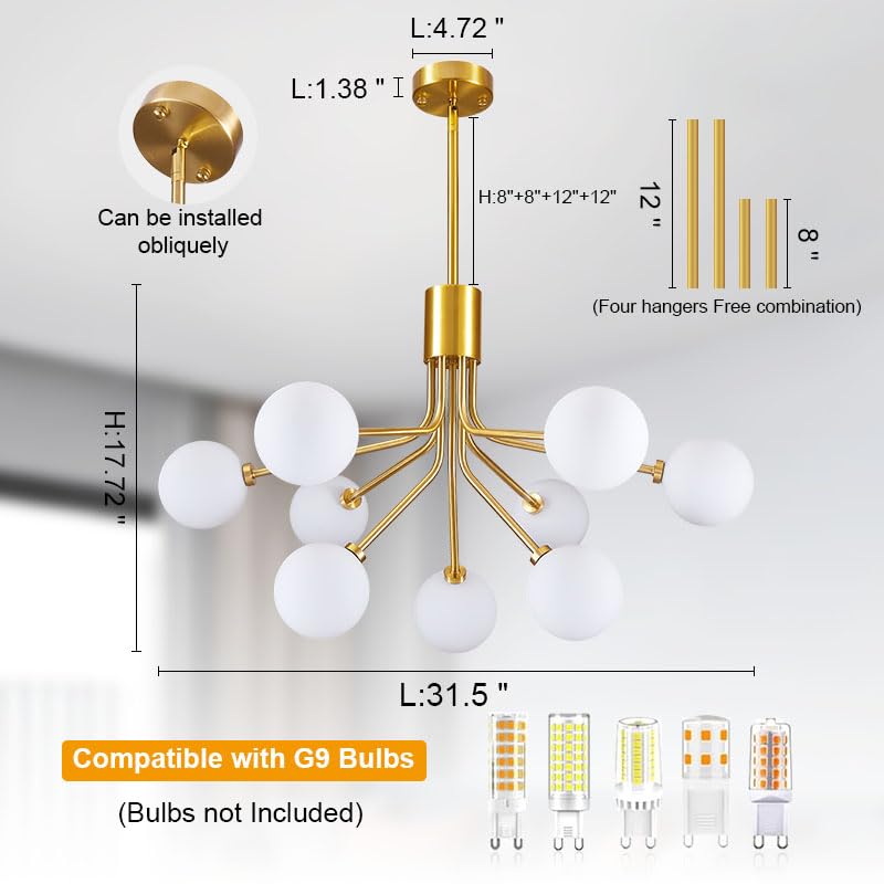 Gold Modern Chandelier 9