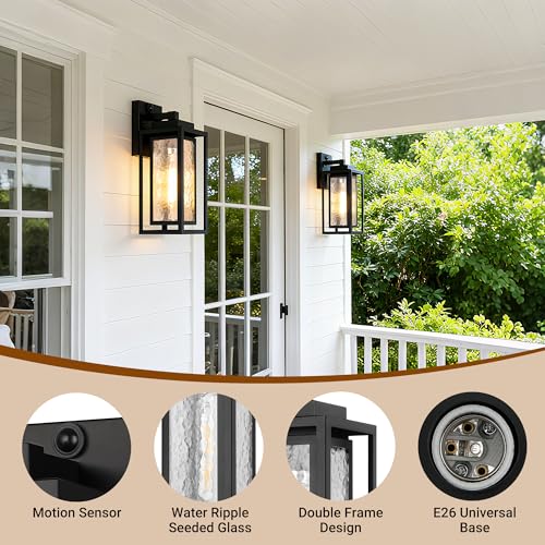 15.78'' Motion Sensor Water Ripple Porch Light (2 Count)