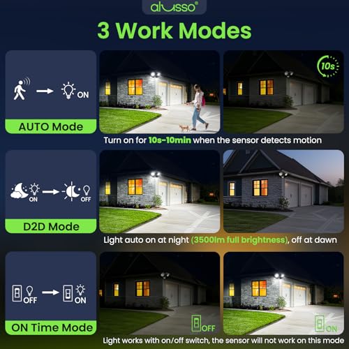 Motion Sensor Outdoor Lights (2 Count)