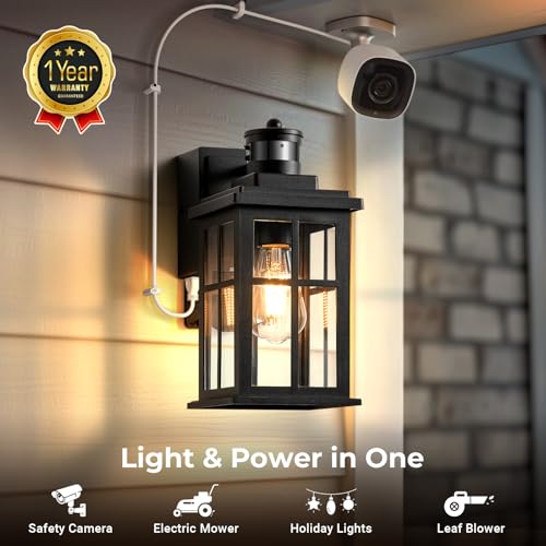 Porch Light with GFCI Outlet