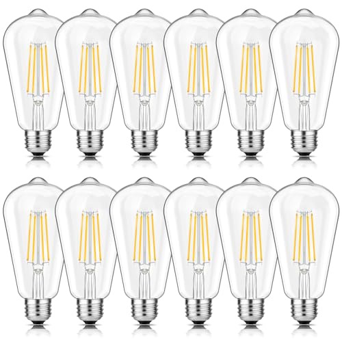 Vintage LED Edison Bulbs 60W Equivalent (12 Count)