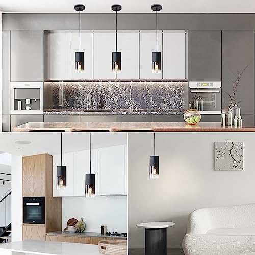 3 Pack Black Pendant Light Fixtures (3 Count)