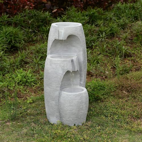 3 Tier Cascading Urn Outdoor Water Fountain