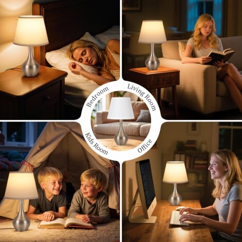 16.1" Touch Table Lamp for Nightstand