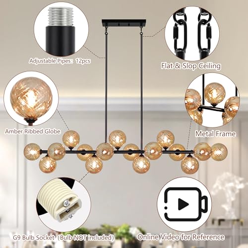 Linear Sputnik Chandelier