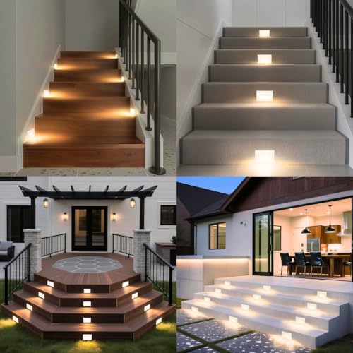 12 Pack 5CCT 120V Motion Sensor Step Lights (12 Count)